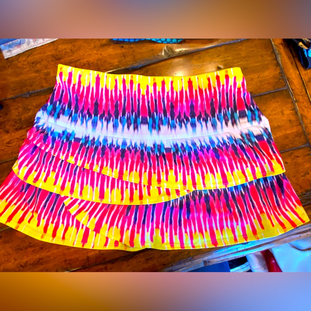 Lucky in Love x Tennis Point tie dye tennis skirt